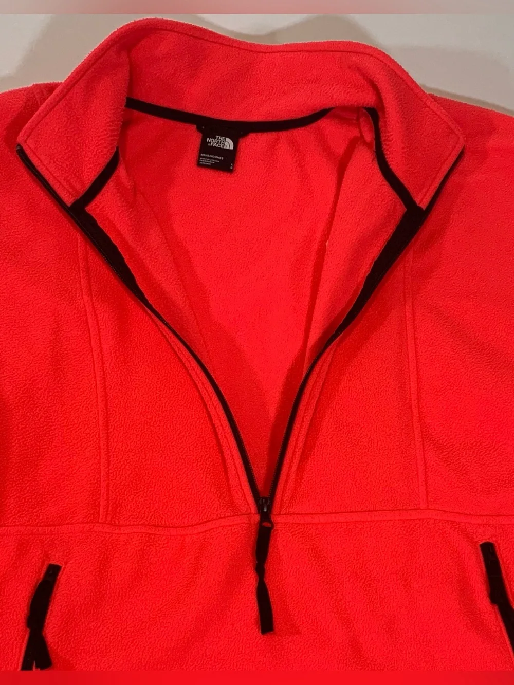 The North Face Coral Fleece Pullover 1/4 Half Zip Jacket Mens L Outdoors